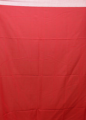 Red Matka Silk Saree With Blouse Piece