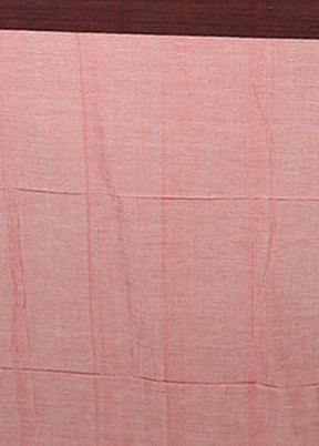 Pink Matka Silk Saree With Blouse Piece