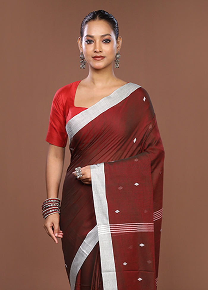 Green Matka Silk Saree With Blouse Piece