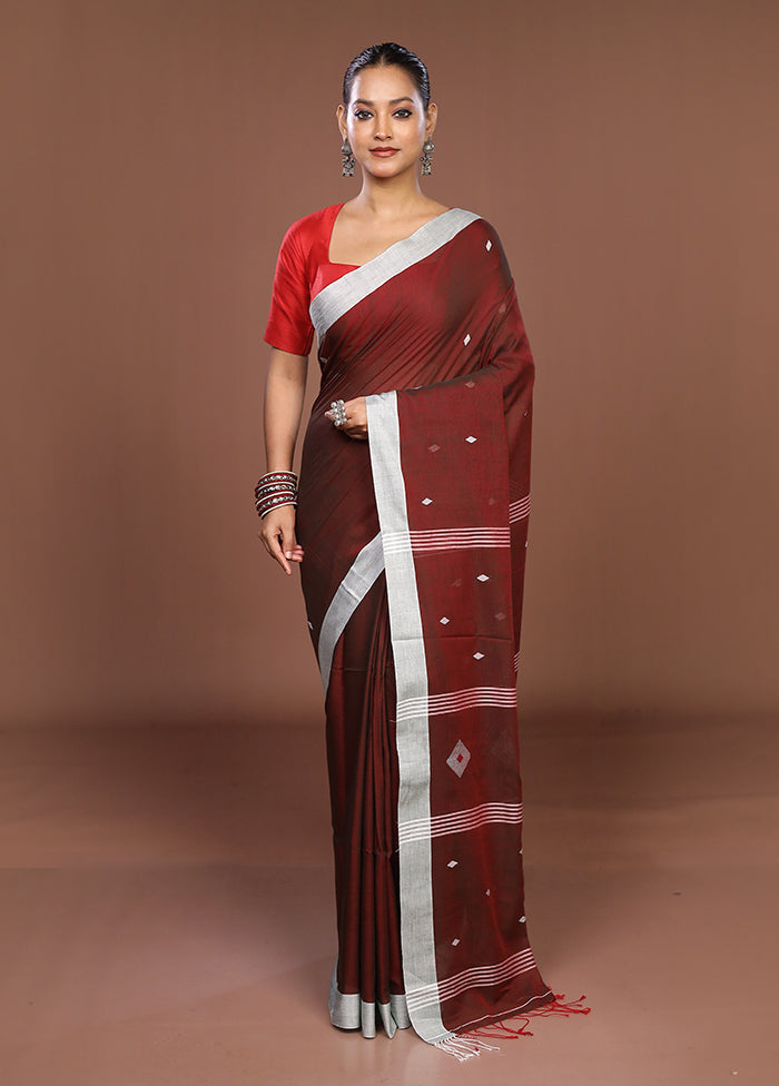 Green Matka Silk Saree With Blouse Piece