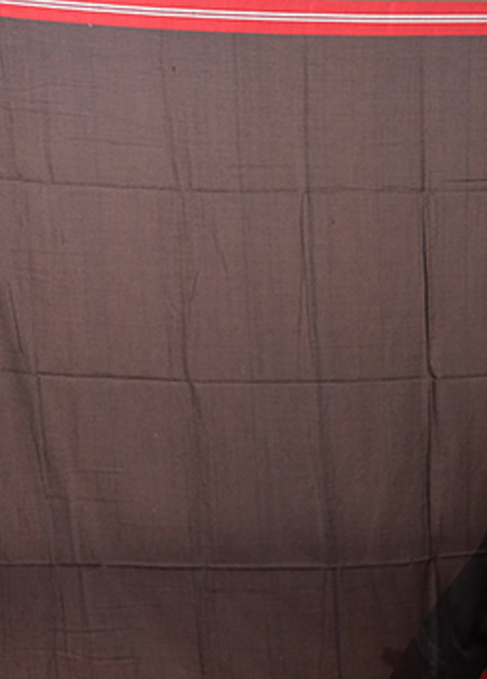 Black Matka Silk Saree With Blouse Piece