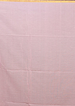 Pink Matka Silk Saree With Blouse Piece