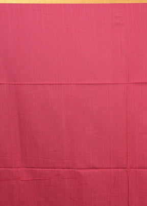Maroon Matka Silk Saree With Blouse Piece