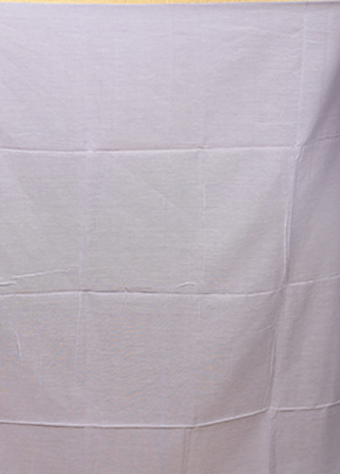 Grey Matka Silk Saree With Blouse Piece