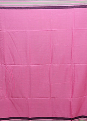 Pink Matka Silk Saree With Blouse Piece