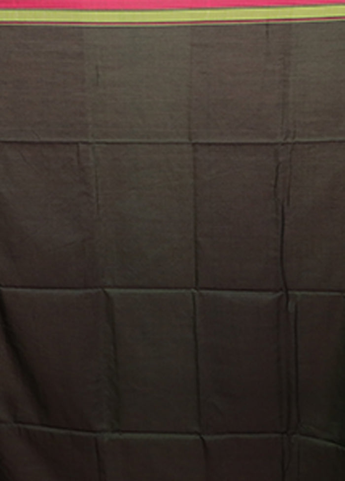 Green Matka Silk Saree With Blouse Piece