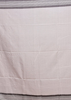 White Matka Silk Saree With Blouse Piece