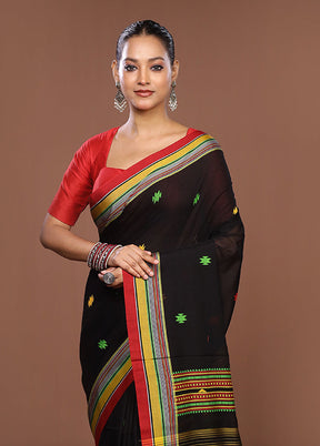 Blue Matka Silk Saree With Blouse Piece