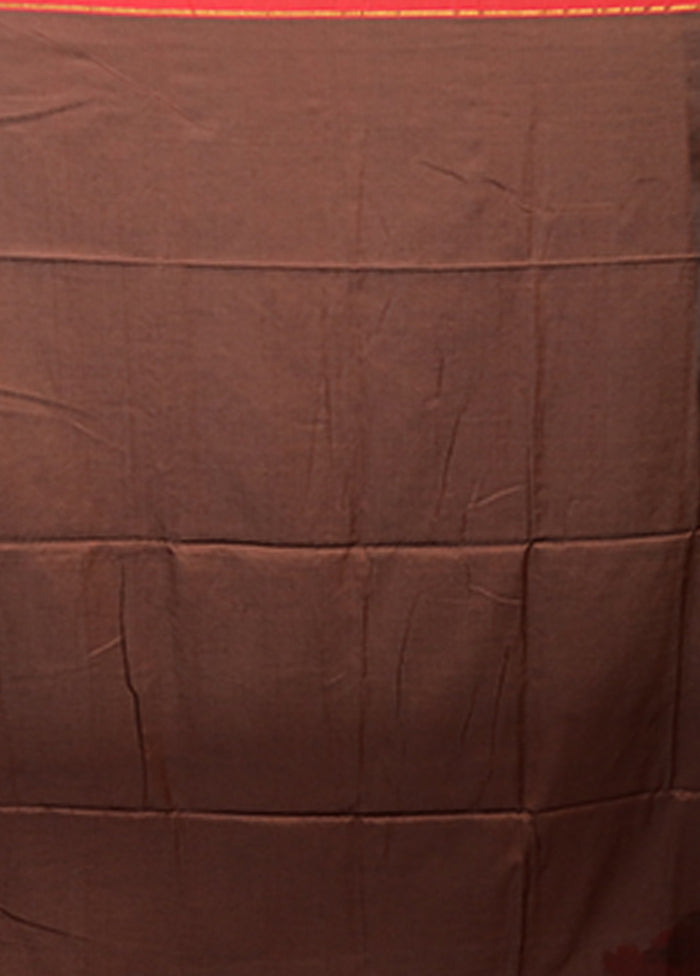 Maroon Matka Silk Saree With Blouse Piece