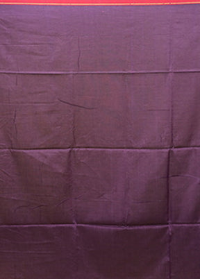 Purple Matka Silk Saree With Blouse Piece