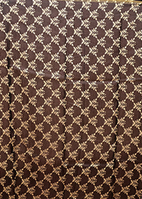 Black Chanderi Silk Saree With Blouse Piece