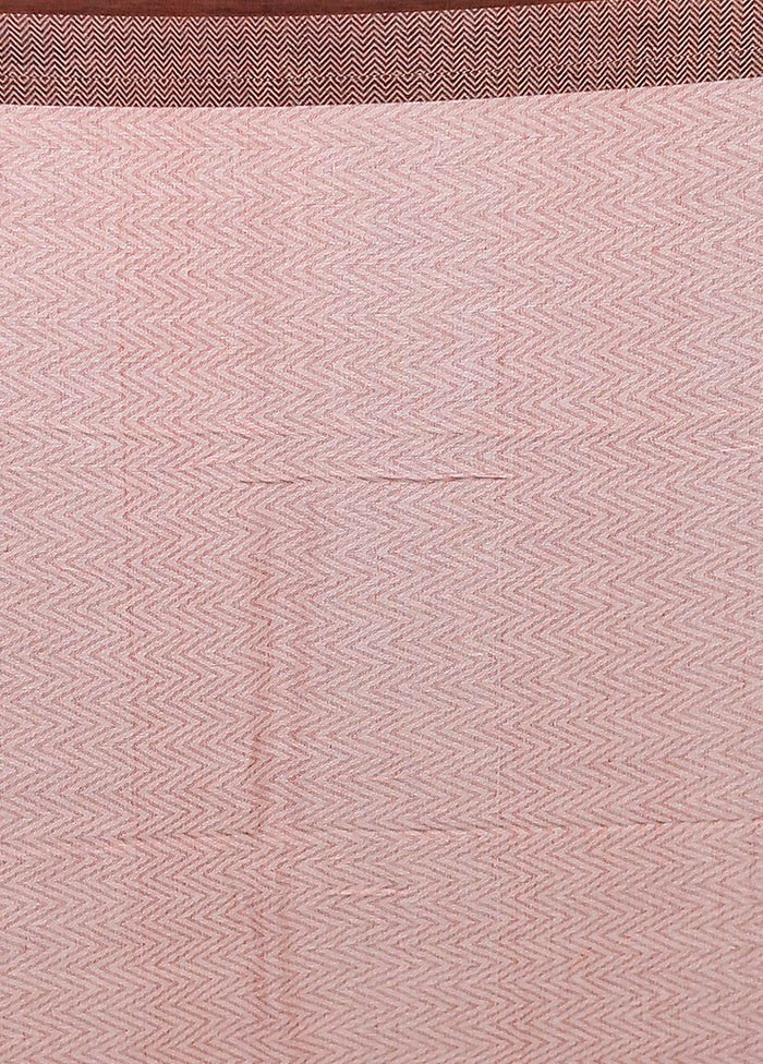 White Matka Silk Saree With Blouse Piece