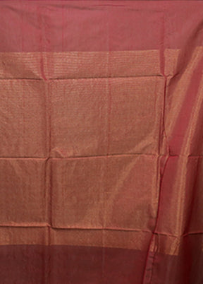 Maroon Matka Silk Saree With Blouse Piece