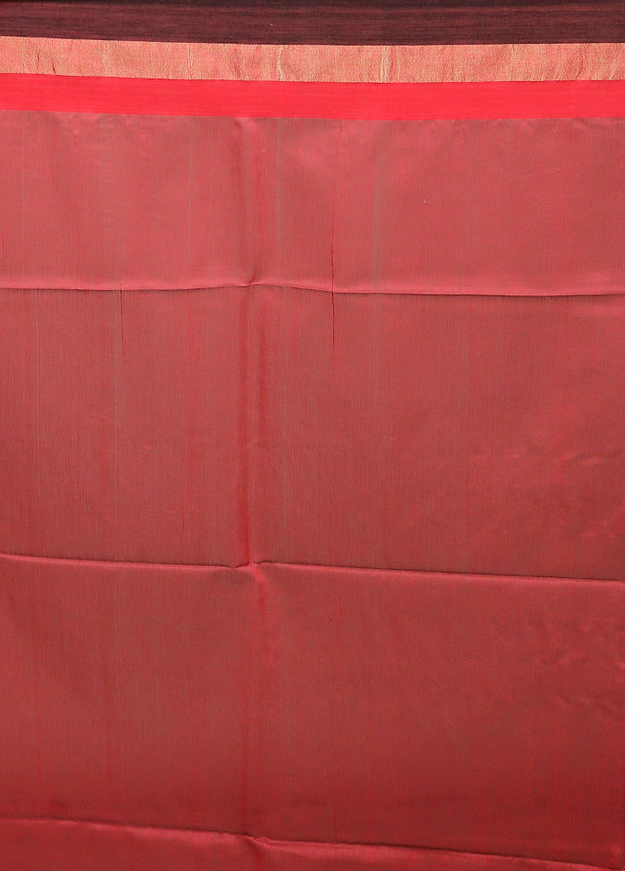 Black Matka Silk Saree With Blouse Piece