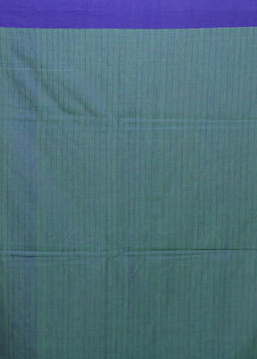 Blue Matka Silk Saree With Blouse Piece