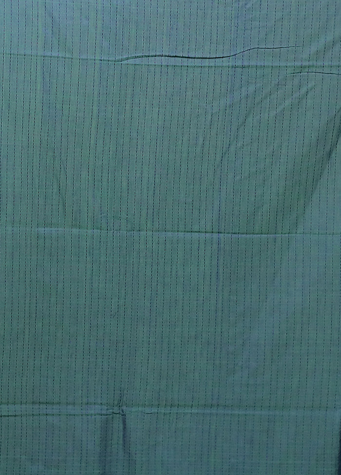 Blue Matka Silk Saree With Blouse Piece