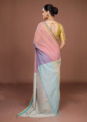 Green Matka Silk Saree With Blouse Piece