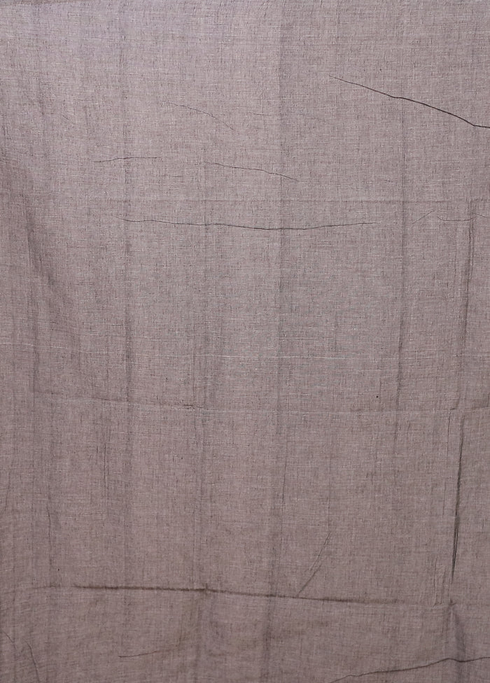 Cream Matka Silk Saree With Blouse Piece