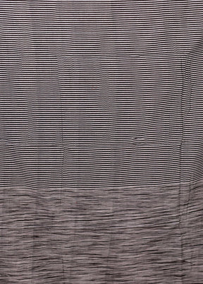 Black Matka Silk Saree With Blouse Piece