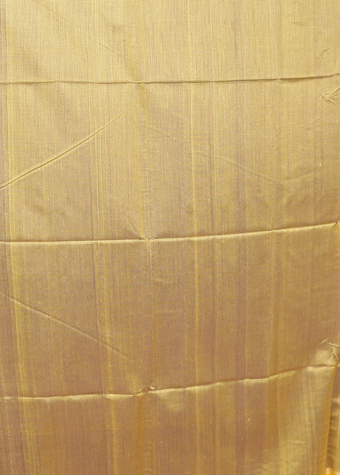 Blue Matka Silk Saree With Blouse Piece