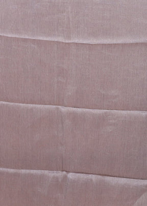 White Linen Silk Saree With Blouse Piece