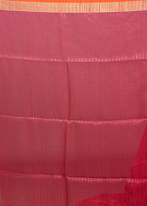 Purple Matka Silk Saree With Blouse Piece