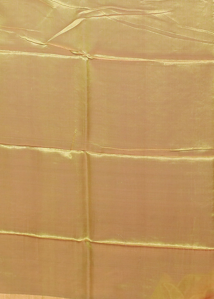 Pink Handloom Matka Pure Silk Saree With Blouse Piece