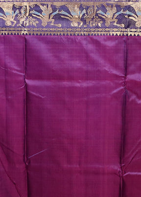 Pink Handloom Swarnachuri Pure Silk Saree With Blouse Piece