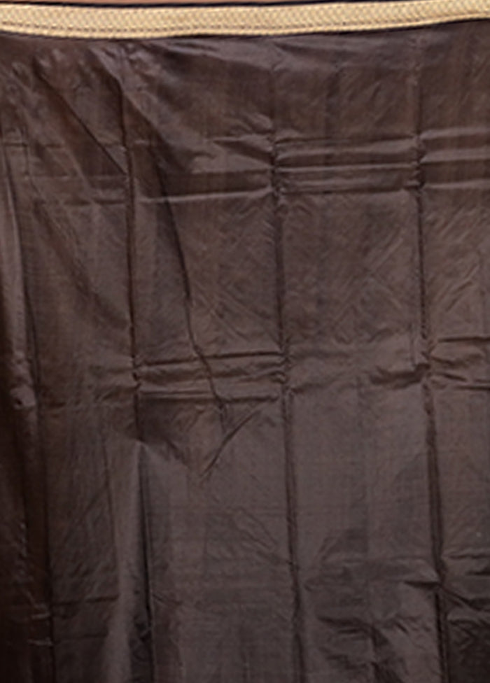 Cream Printed Pure Silk Saree Without Blouse Piece