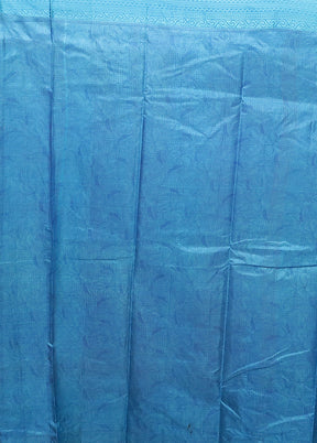 White Printed Pure Silk Saree Without Blouse Piece