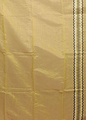 Cream Jamdani Cotton Saree Without Blouse Piece