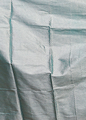 Green Dupion Silk Saree With Blouse Piece