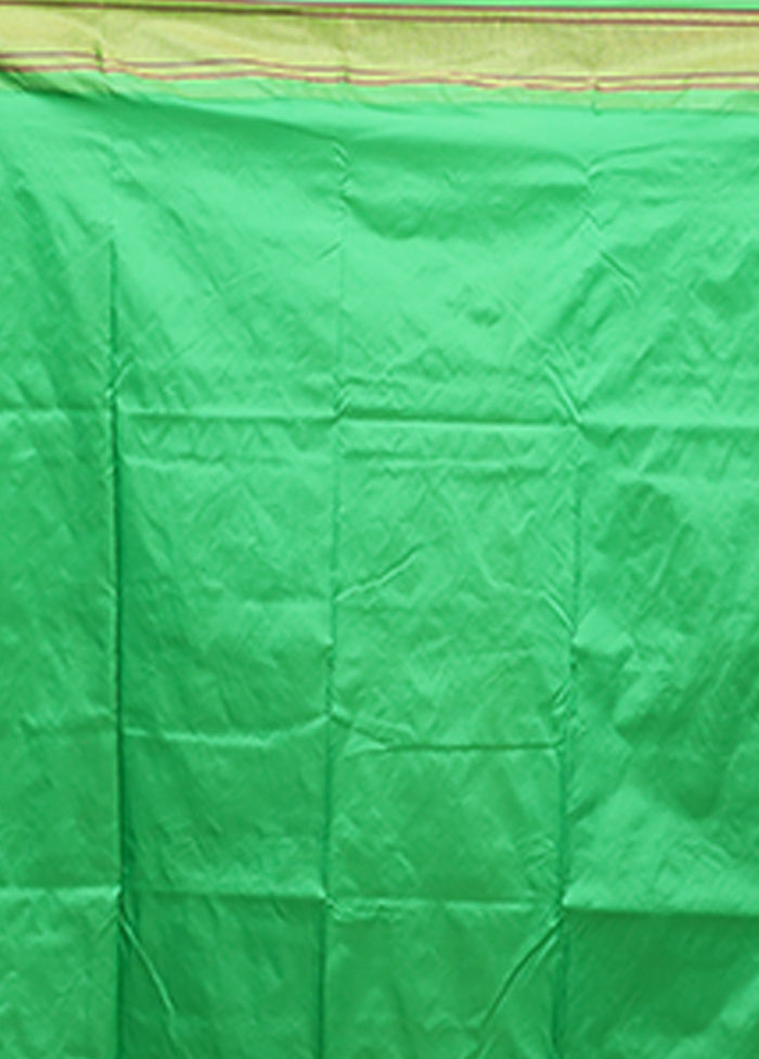 Purple Handloom Kanchipuram Pure Silk Saree With Blouse Piece