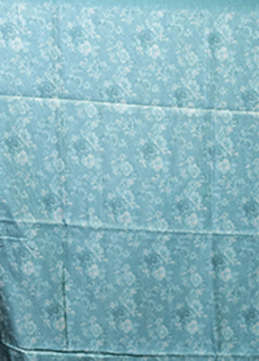 Blue Tussar Silk Saree With Blouse Piece