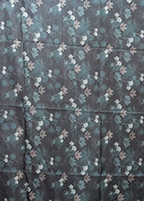 Blue Tussar Silk Saree With Blouse Piece