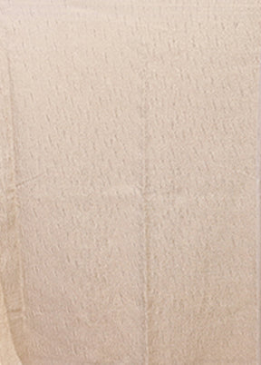 Cream Tissue Silk Saree With Blouse Piece