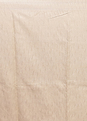 Cream Tissue Silk Saree With Blouse Piece