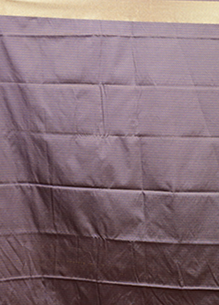 Blue Kanjivaram Silk Saree With Blouse Piece