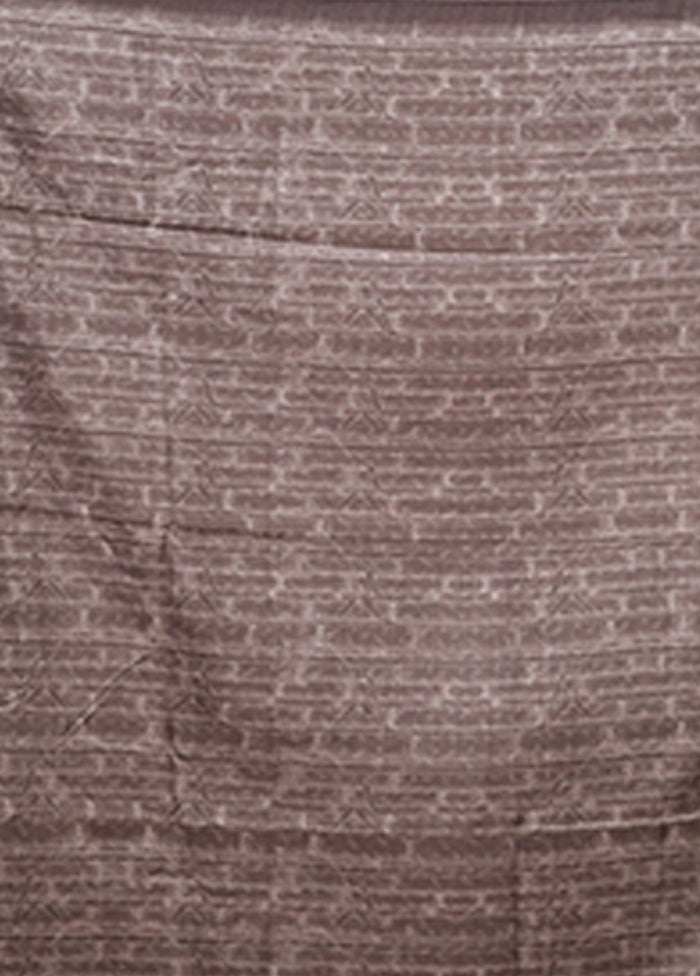 Black Tussar Silk Saree With Blouse Piece