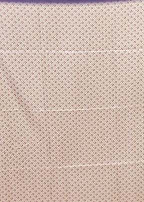 White Tussar Silk Saree With Blouse Piece