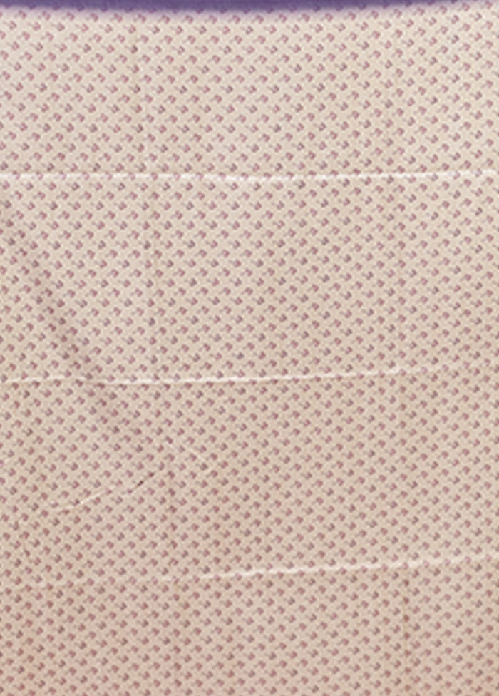 White Tussar Silk Saree With Blouse Piece