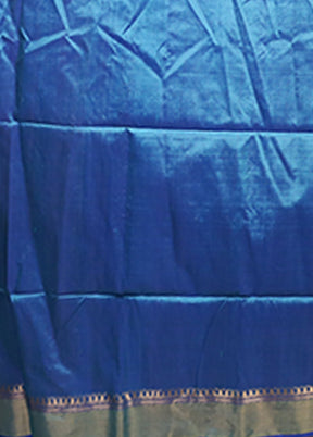 Multicolor Handloom Kanjivaram Pure Silk Saree With Blouse Piece