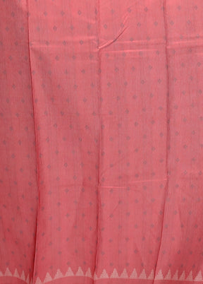 White Dupion Silk Saree With Blouse Piece