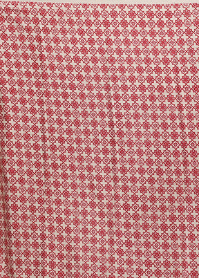 Cream Dupion Silk Saree With Blouse Piece