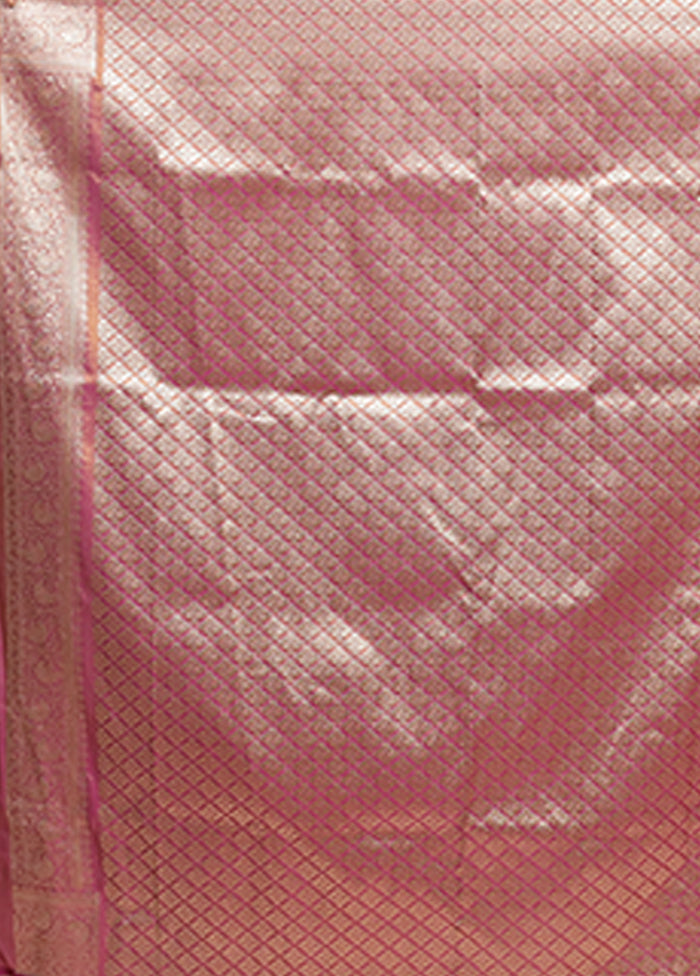 Purple Tissue Silk Saree With Blouse Piece