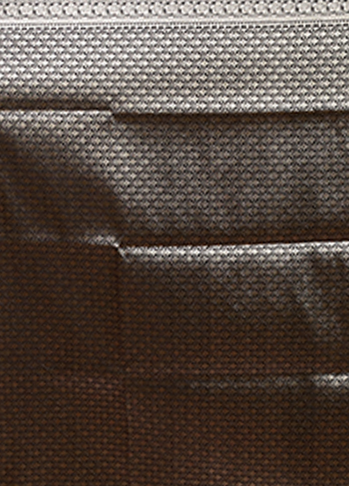 Black Banarasi Silk Saree With Blouse Piece