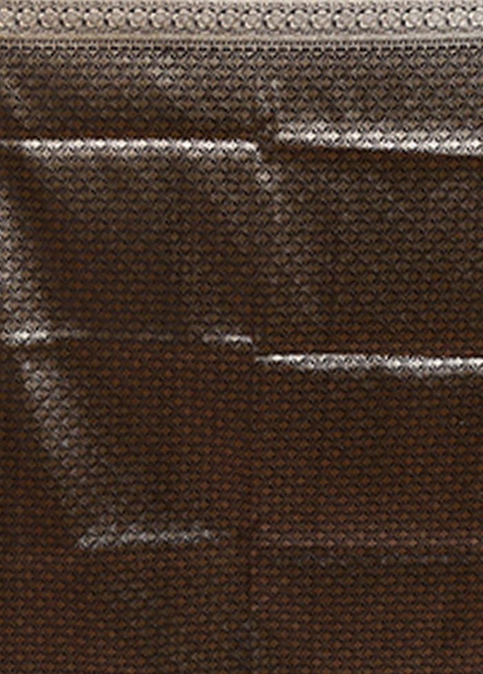 Black Banarasi Silk Saree With Blouse Piece