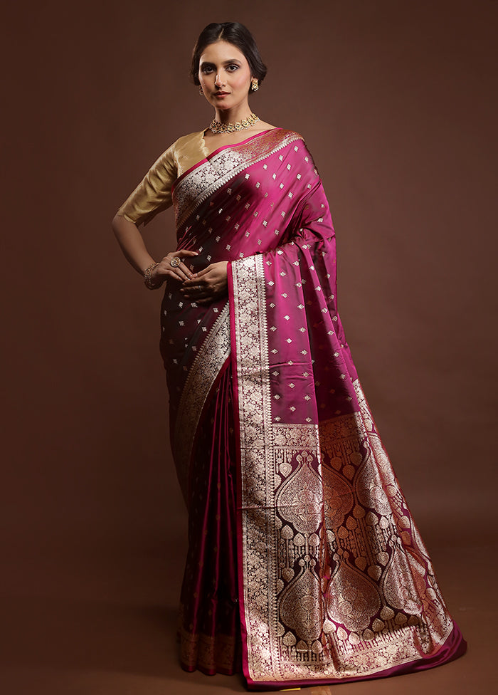 Green Banarasi Silk Saree With Blouse Piece