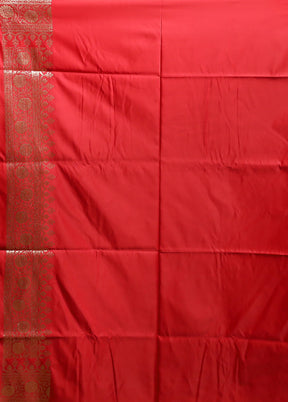 Blue Banarasi Silk Saree With Blouse Piece