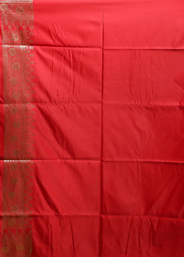 Blue Banarasi Silk Saree With Blouse Piece